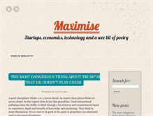 Tablet Screenshot of maximise.dk